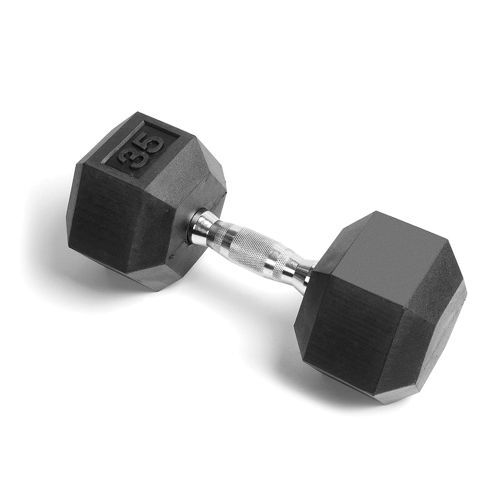 York Hex Style Dumbbell Set, 5-50lbs